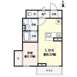 東照宮駅 徒歩14分 1階の物件間取画像